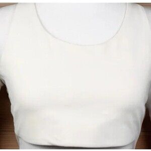 NWT Girlfriend Collective Simone High Support Sports Bra Cream Recycled SIZE XL